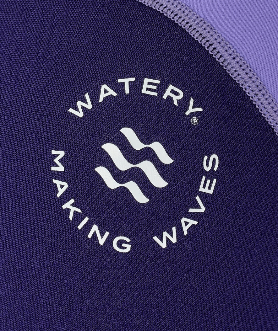 Watery UV wetsuit for kids - Calypso Shorty - Purple