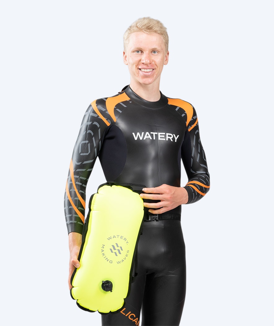 Watery swim buoy - Carry Straps 28L - Yellow