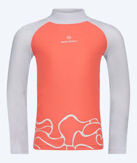 Watery UV-shirt for kids - Chilton Long Sleeve Rashguard - Light pink/white
