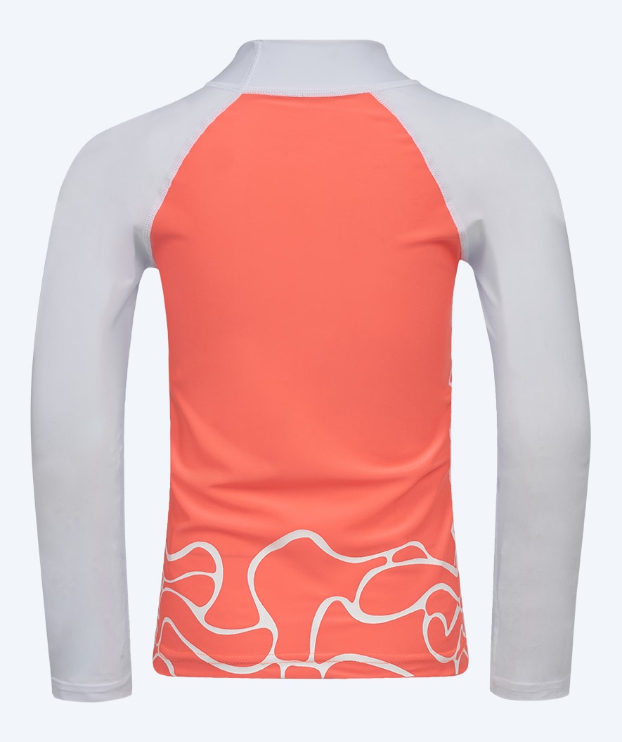 Watery UV-shirt for kids - Chilton Long Sleeve Rashguard - Light pink/white