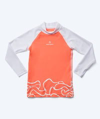 Watery UV-shirt for kids - Chilton Long Sleeve Rashguard - Light pink/white