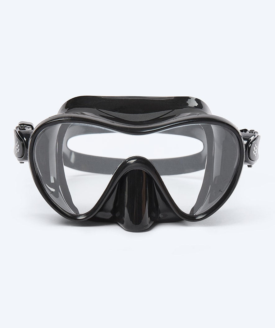 Watery snorkel set for adults - Fisher/Cliff - Black
