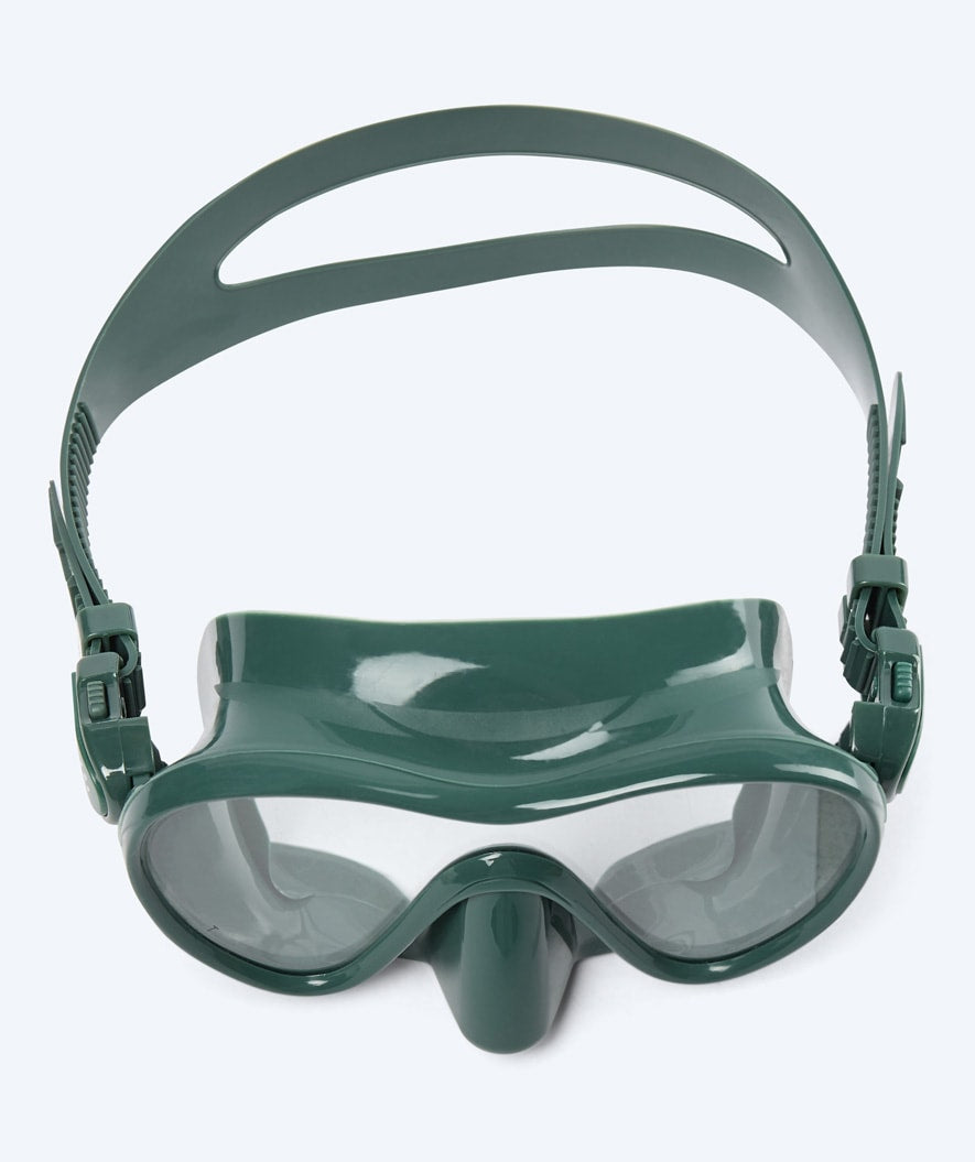 Watery diving mask for adults (from 12 years) - Cliff - Dark green