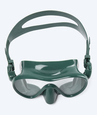 Watery diving mask for adults (from 12 years) - Cliff - Dark green
