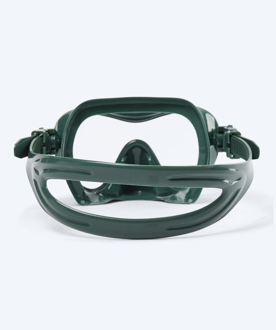 Watery diving mask for adults (from 12 years) - Cliff - Dark green
