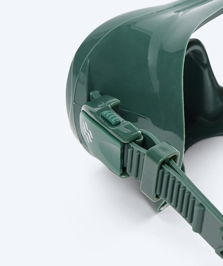 Watery diving mask for adults (from 12 years) - Cliff - Dark green