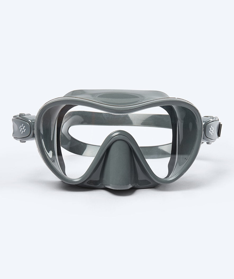Watery diving mask for adults (from 12 years) - Cliff - Grey