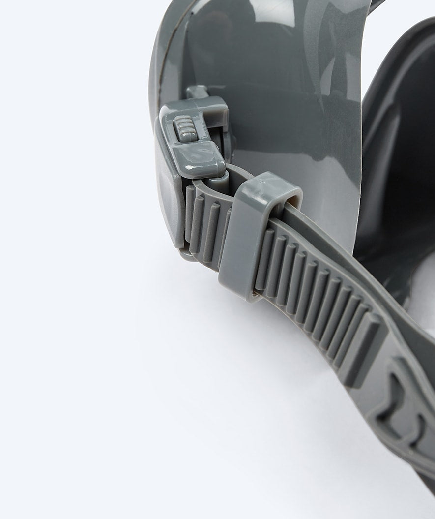Watery diving mask for adults (from 12 years) - Cliff - Grey