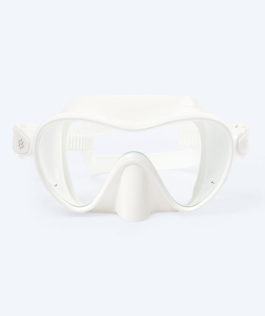 Watery diving mask for adults (from 12 years) - Cliff - White