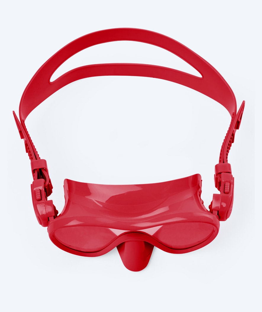 Watery diving mask for kids (4-12) - Cliff - Dark red