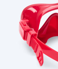 Watery diving mask for kids (4-12) - Cliff - Dark red