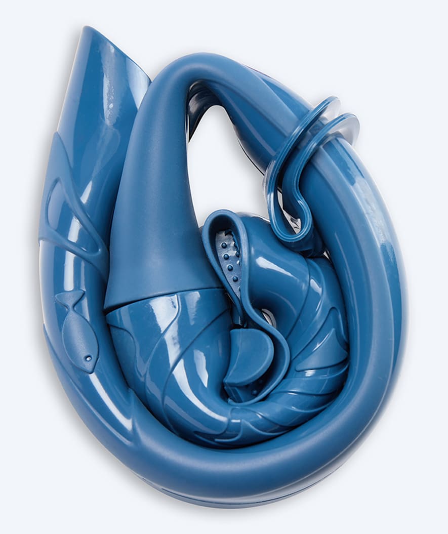 Watery snorkel for kids (4-12) - Cliff - Dark blue