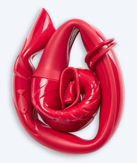 Watery snorkel for kids (4-12) - Cliff - Red