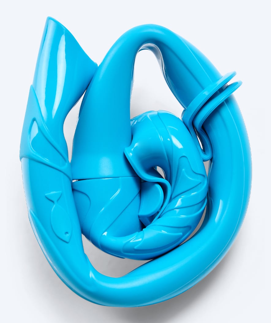 Watery snorkel for kids (4-12) - Cliff - Light blue