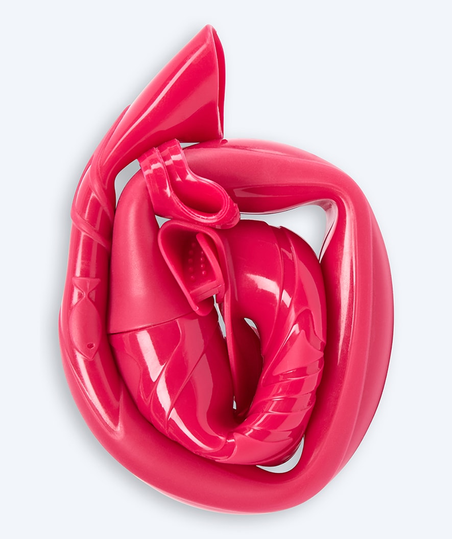 Watery snorkel for kids (4-12) - Cliff - Dark red