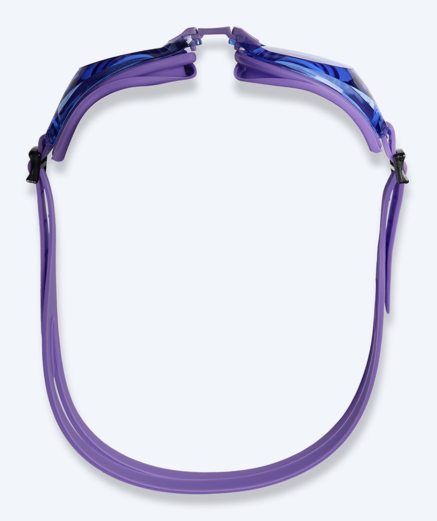Watery nearsighted swimming goggles with prescription for adults - (-2.0) – (-8.0) - Clivia - Purple/blue