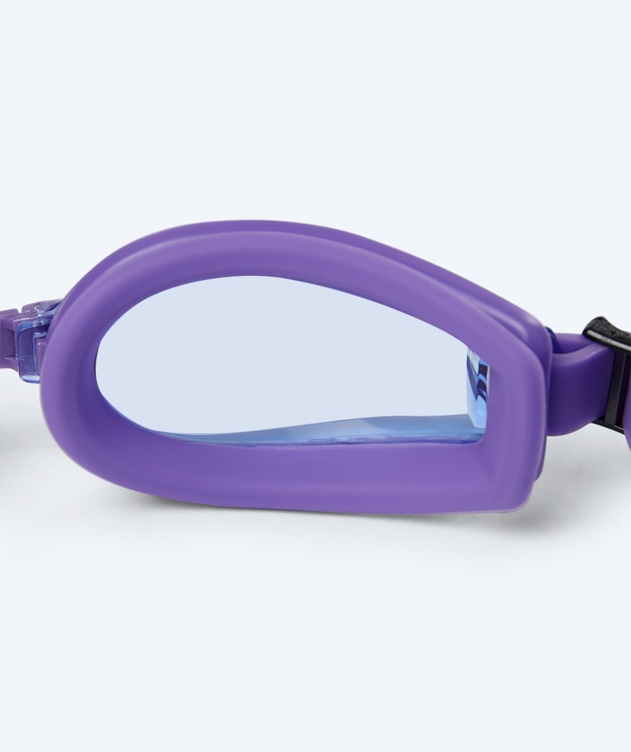 Watery nearsighted swimming goggles with prescription for adults - (-2.0) – (-8.0) - Clivia - Purple/blue