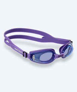 Watery nearsighted swimming goggles with prescription for adults - (-2.0) – (-8.0) - Clivia - Purple/blue