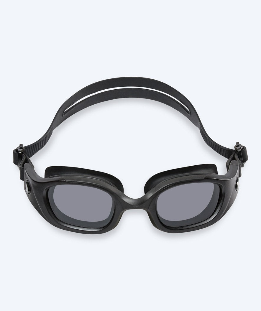 Watery training swimming goggles - Clyde Active - Black (Smoke lens)