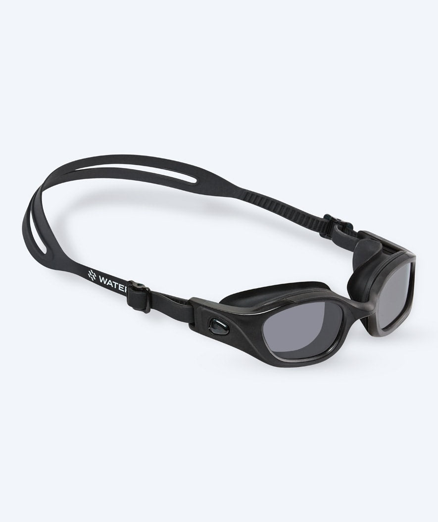 Watery training swimming goggles - Clyde Active - Black (Smoke lens)