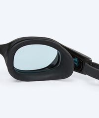 Watery training swimming goggles - Clyde Active - Black (Smoke lens)