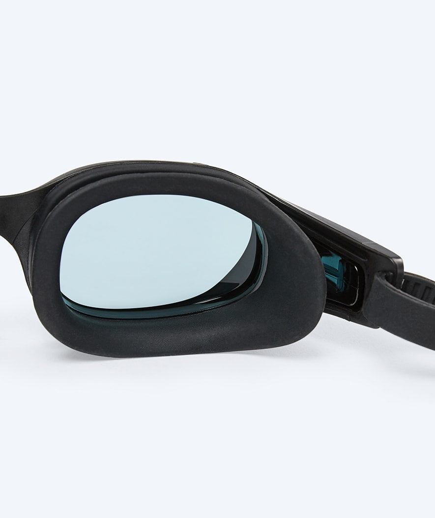 Watery training swimming goggles - Clyde Active - Black (Smoke lens)