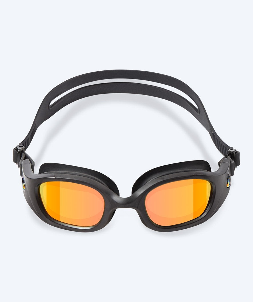Watery exercise diving goggles - Clyde Mirror - Black/gold