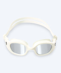 Watery exercise diving goggles - Clyde Mirror - White/silver
