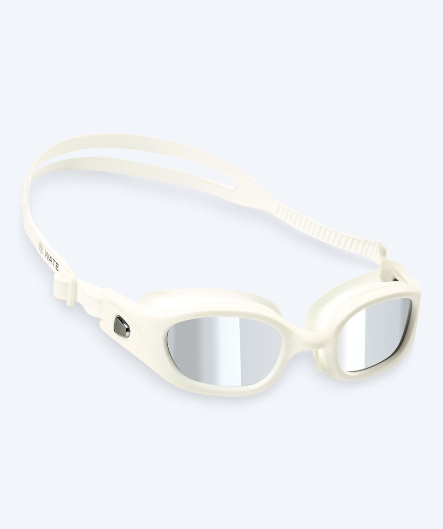 Watery training diving goggles - Clyde Mirror - White/silver