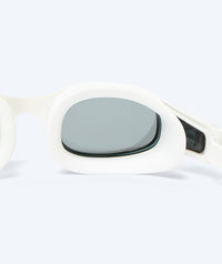 Watery exercise diving goggles - Clyde Mirror - White/silver