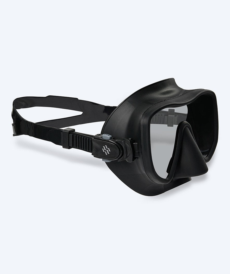 Watery diving mask for adults (from 15 years) - Coast - Black