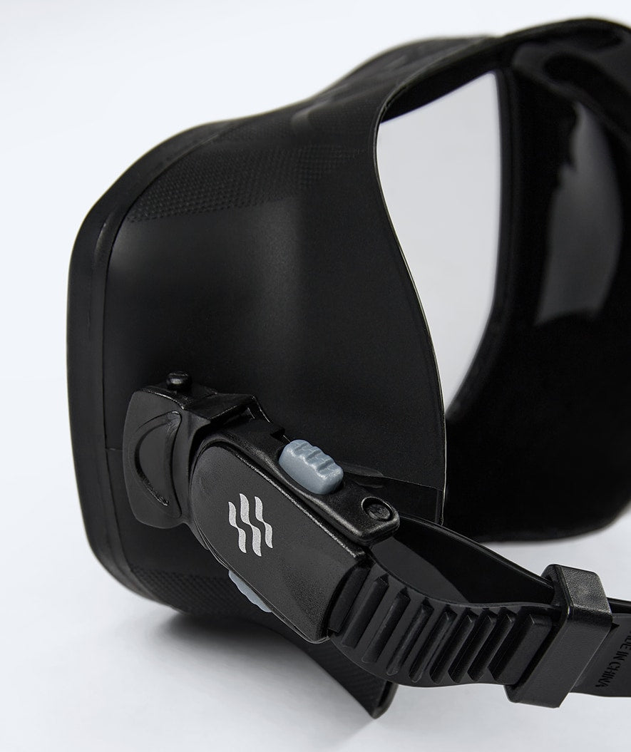 Watery diving mask for adults (from 15 years) - Coast - Black