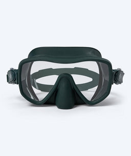 Watery diving mask for adults (from 15 years) - Coast - Dark green