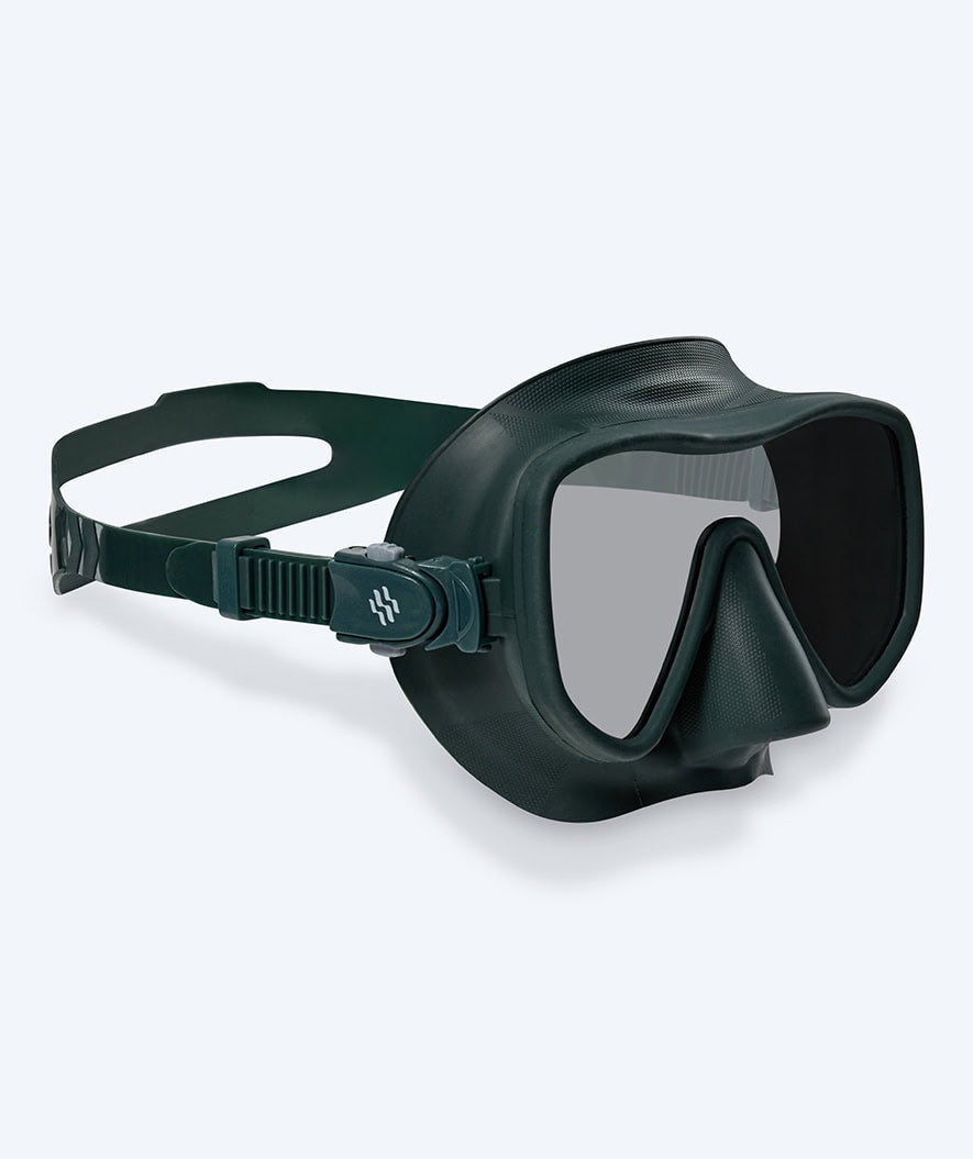 Watery diving mask for adults (from 15 years) - Coast - Dark green