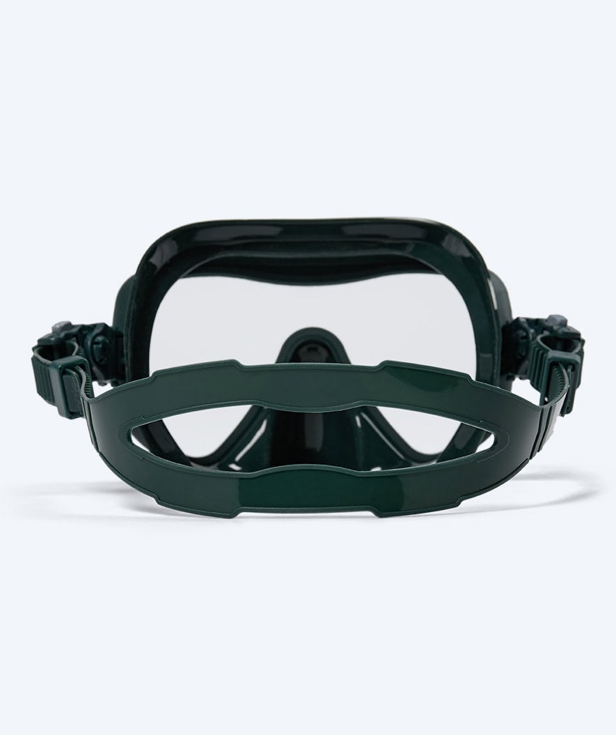 Watery diving mask for adults (from 15 years) - Coast - Dark green