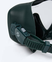 Watery diving mask for adults (from 15 years) - Coast - Dark green