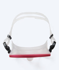Watery diving mask for adults (from 15 years) - Coast - Red/clear