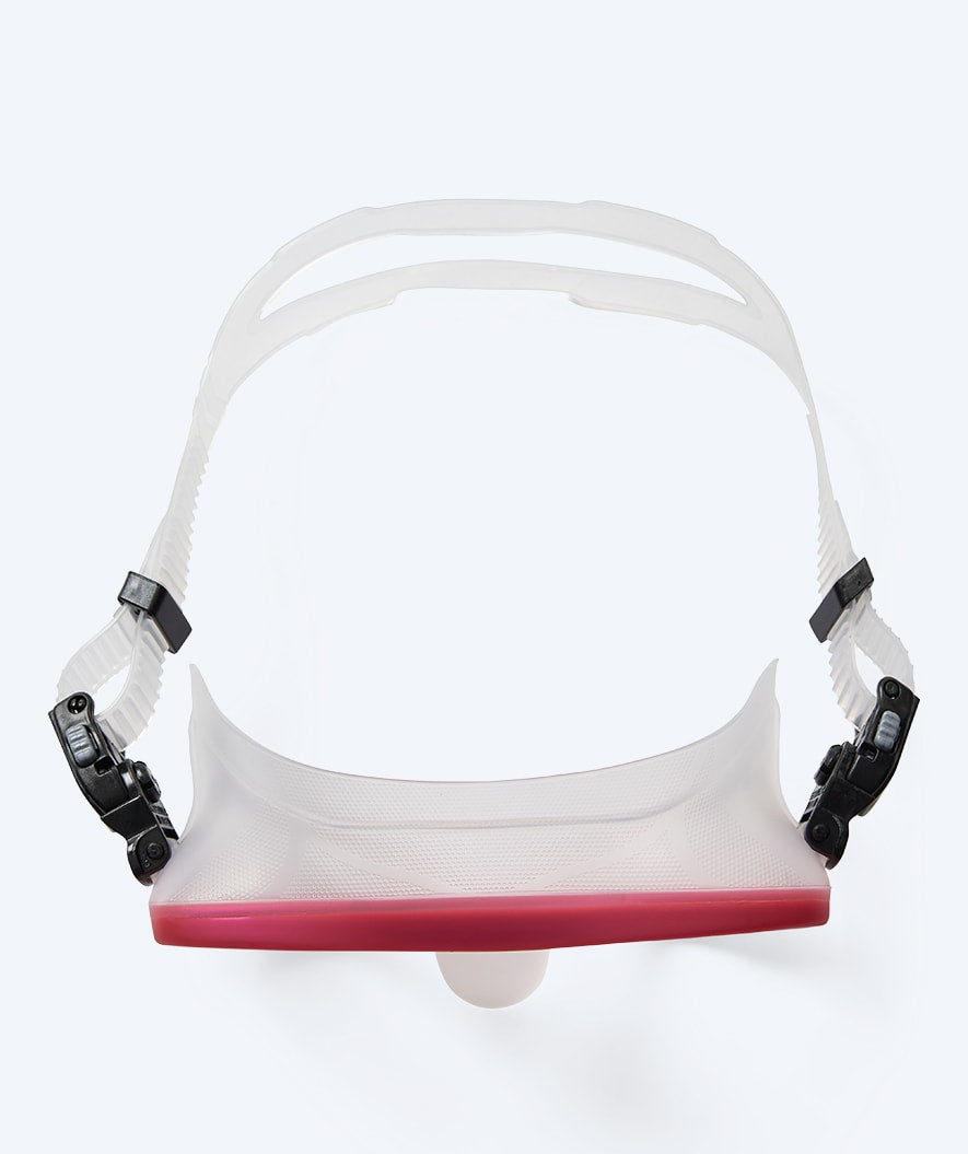 Watery diving mask for adults (from 15 years) - Coast - Red/clear