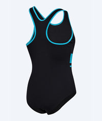 Watery swimsuit for women - Conway - Black/light Blue