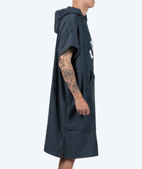 Watery bathing poncho for adults - Cotton - Dark blue