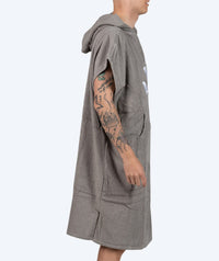 Watery bathing poncho for adults - Cotton - Grey