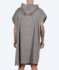 Watery bathing poncho for adults - Cotton - Grey