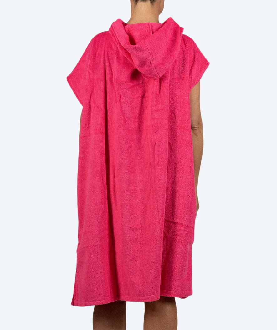 Watery bathing poncho for adults - Cotton - Pink