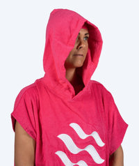 Watery bathing poncho for adults - Cotton - Pink