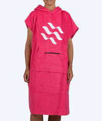 Watery bathing poncho for adults - Cotton - Pink