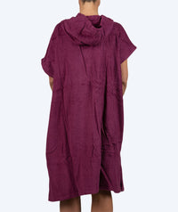 Watery bathing poncho for adults - Cotton - Purple
