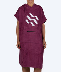 Watery bathing poncho for adults - Cotton - Purple