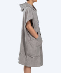 Watery bathing poncho for junior (6-15) - Cotton - Grey