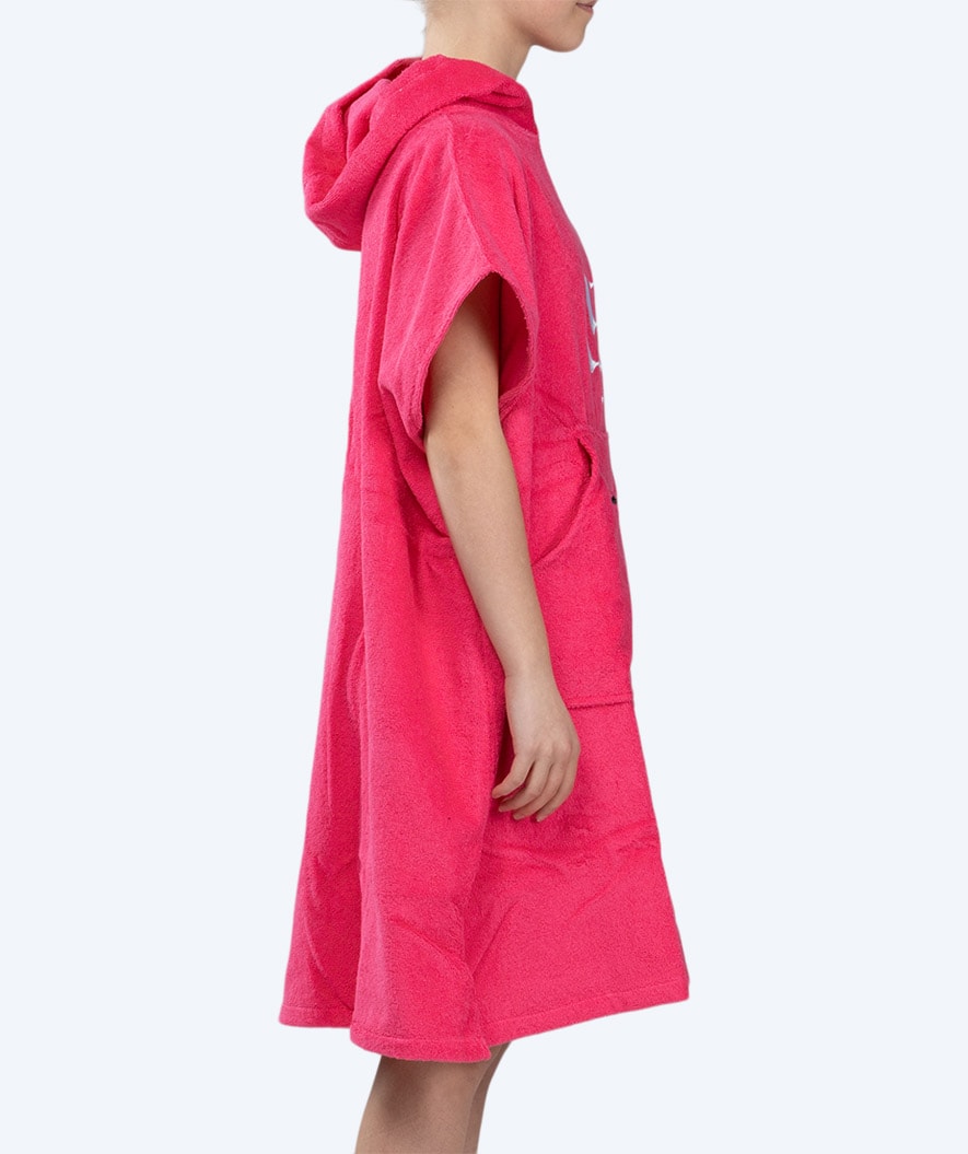 Watery bathing poncho for junior (6-15) - Cotton - Pink