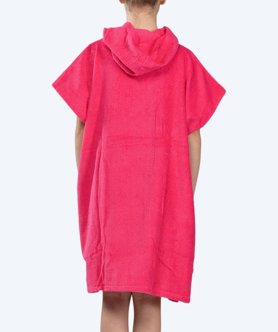 Watery bathing poncho for junior (6-15) - Cotton - Pink